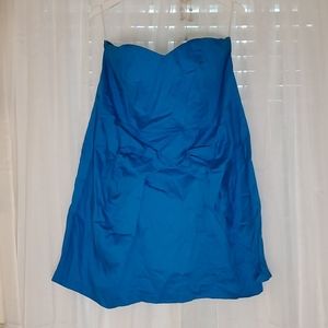 Torrid Strapless Blue Mini Dress